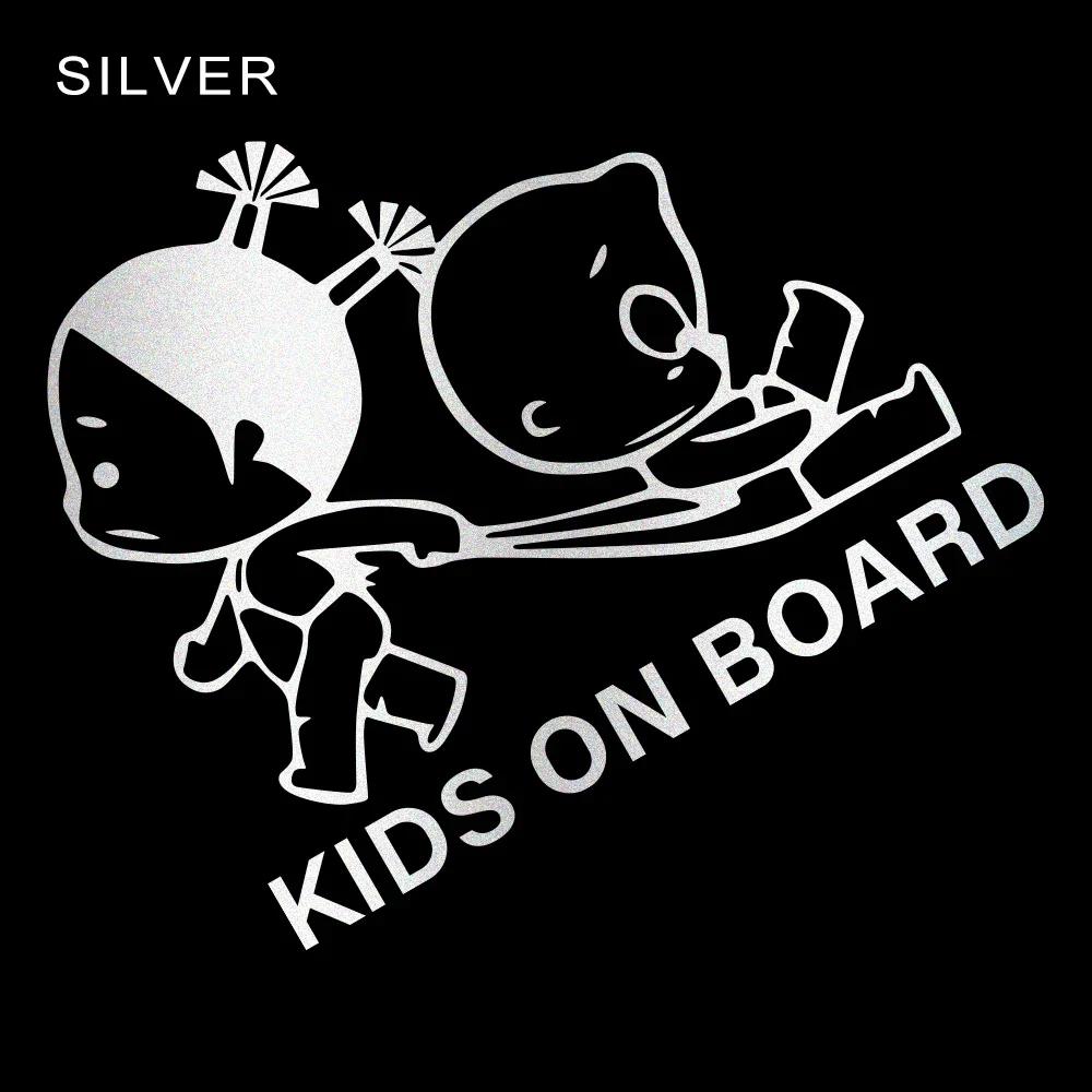 Car Body Window Windshield Creative Vinyl Decal Sticker Kids On Board Safety Warning Sign Decoration Auto Exterior Accessories