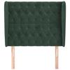 VidaXL Headboard with Ears Dark Green 103x23x118-128 Cm Velvet3118337