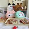 Cute Disguised Hello Kitty Plush Pencil Case Panda Capybara Cartoon Large Capacity Student Stationery Storage Bag High-Value Plu