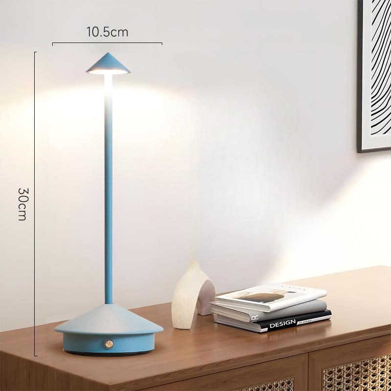 Simple Cordless Table Lamp Rechargeable Touch Portable LED Table Lamp Dimmable Night Light Restaurant Table Lamp Bedside Atmosphere Lamp