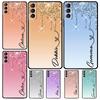 Personalised Glitter Name Case For Samsung Galaxy S23 S22 Ultra S20 S21 FE S9 S10 Plus Note 10 20 Ultra Back Cover