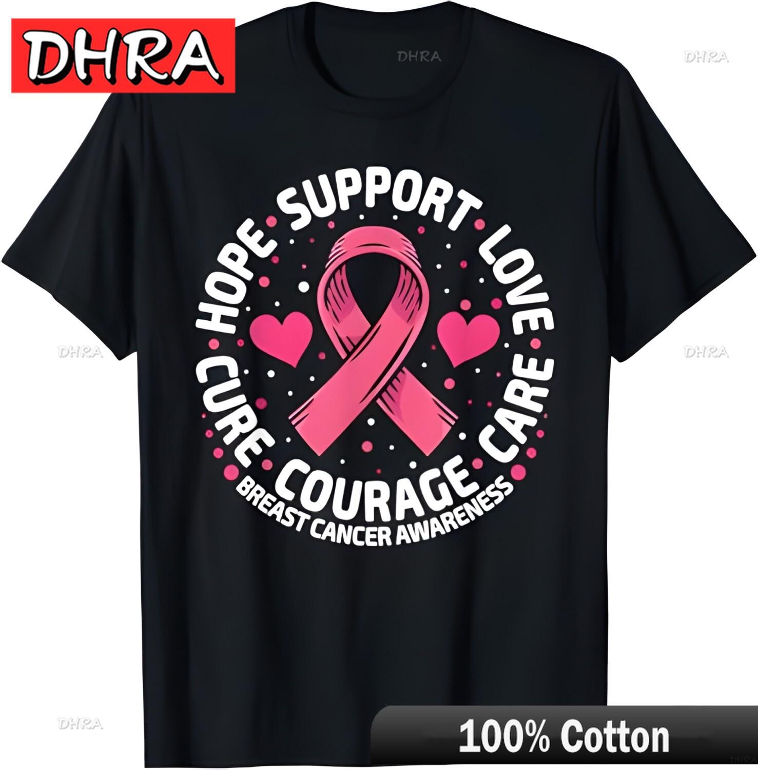 

Breast Cancer Support Pink Ribbon Breast Cancer Awareness TShirt Tops Vintage Chic Unique Tops Clothing for Gym Shirts Teen 3XL