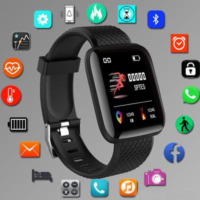 116 Plus Smartwatch Fitness Tracker Smartwatch Herzfrequenzmesser Wasserdicht Sportuhren D13 Für Männer Frauen Pk Y68 D20