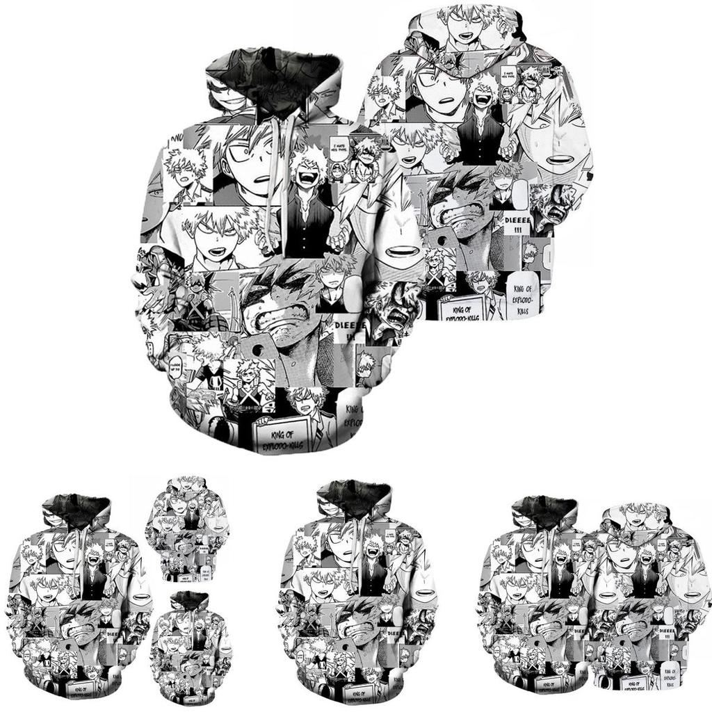 My Hero Academia 3d Print Unisex Hooded Sweater Shirt Stylish Pullover For Men And Women