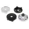 4Pcs 60-65mm Black Plastic Car Wheel Center Hub Caps Auto Rim Decor Protective Covers Accessories