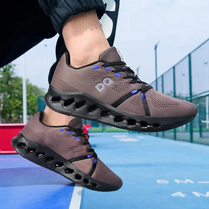 Men's Leisure Sneaker Shoes For Man Mesh Fashion Black Sports Trainers Running Shoes Husband 2024 Summer Casual Sneakers Comfort