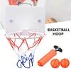 Basketballs Hoop Set Backboards Hanger Hook In/Outdoor Basketball Sets with Net