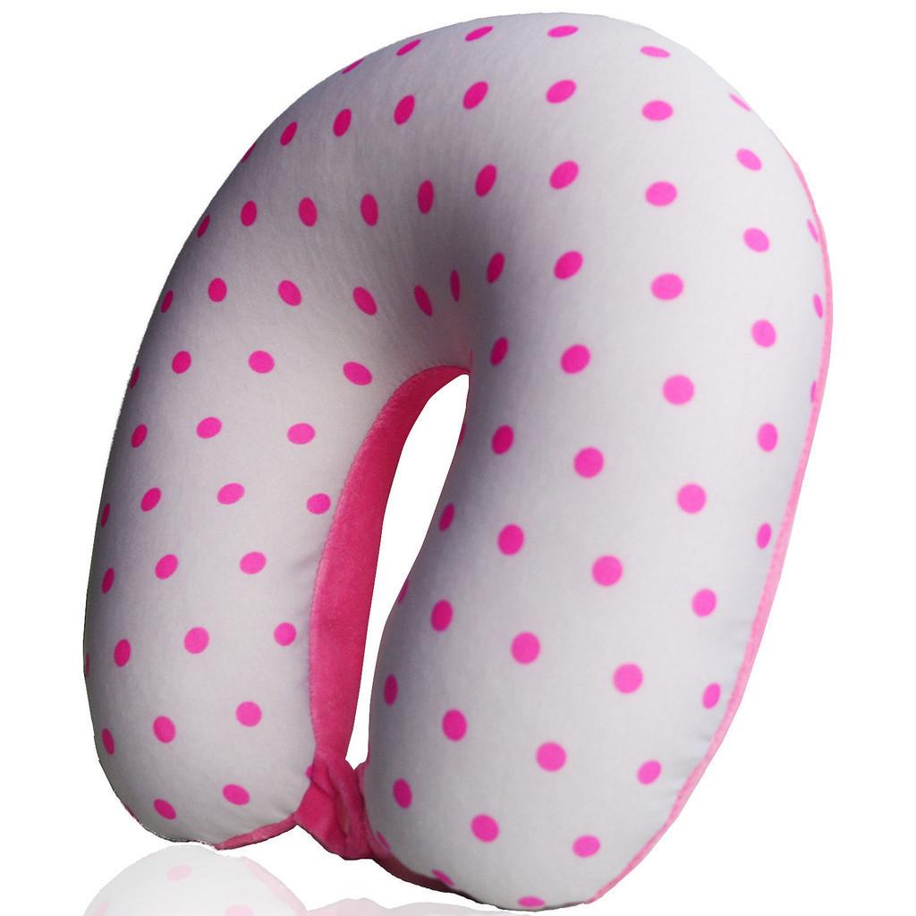 U Shape Travel Pillow With Printed Design For Adults Comfort And Support