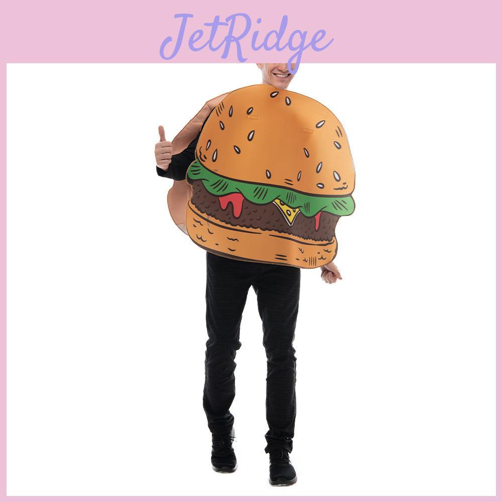 School Theme Hamburger Costume With Polyester Fabric For Adults At Halloween Festive Events