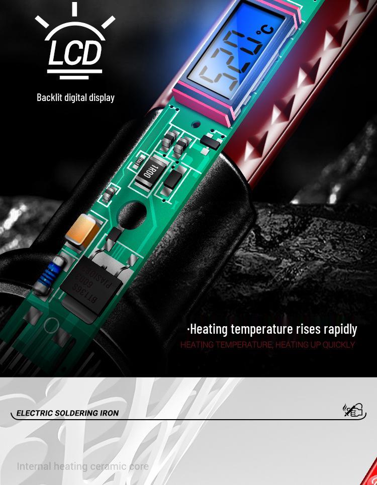 Digital Display Soldering Pen with Adjustable Temperature Control for Electronics Repair