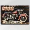 Metal Poster Wall Art Vintage Route 66 Retro Garage Decor