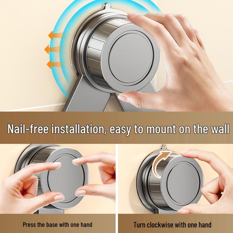 Wall-Mounted Rotating Pot Lid & Cutting Board Holder