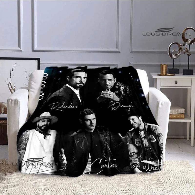 Coperta Plaid in Flanella Stampata Backstreet Boys Morbida Accogliente Calda Biancheria da Letto da Viaggio Regalo di Compleanno Perfetto per i Fan