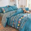 Four-piece Bedding Washed Cotton Single Double Student Three-piece Bed Linen Quilt Cover Pillowcase