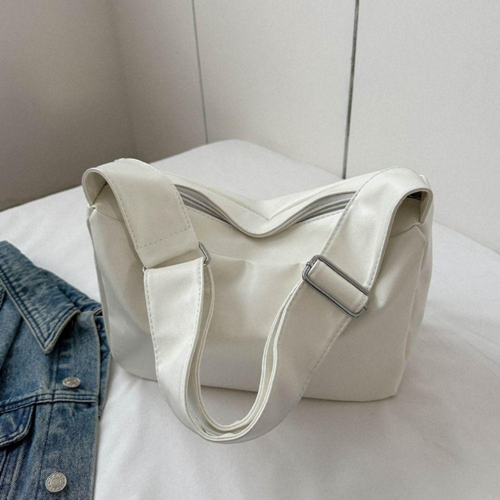 Korean Style Casual Crossbody Bag PU Leather Ladies Tote Bag Elegant Shoulder Bag Women Girl