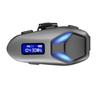 Helmet BT Headset with FM Radio Support Two Way Intercom RGB Lights IP65 Rainproof for Motorcycle Bike