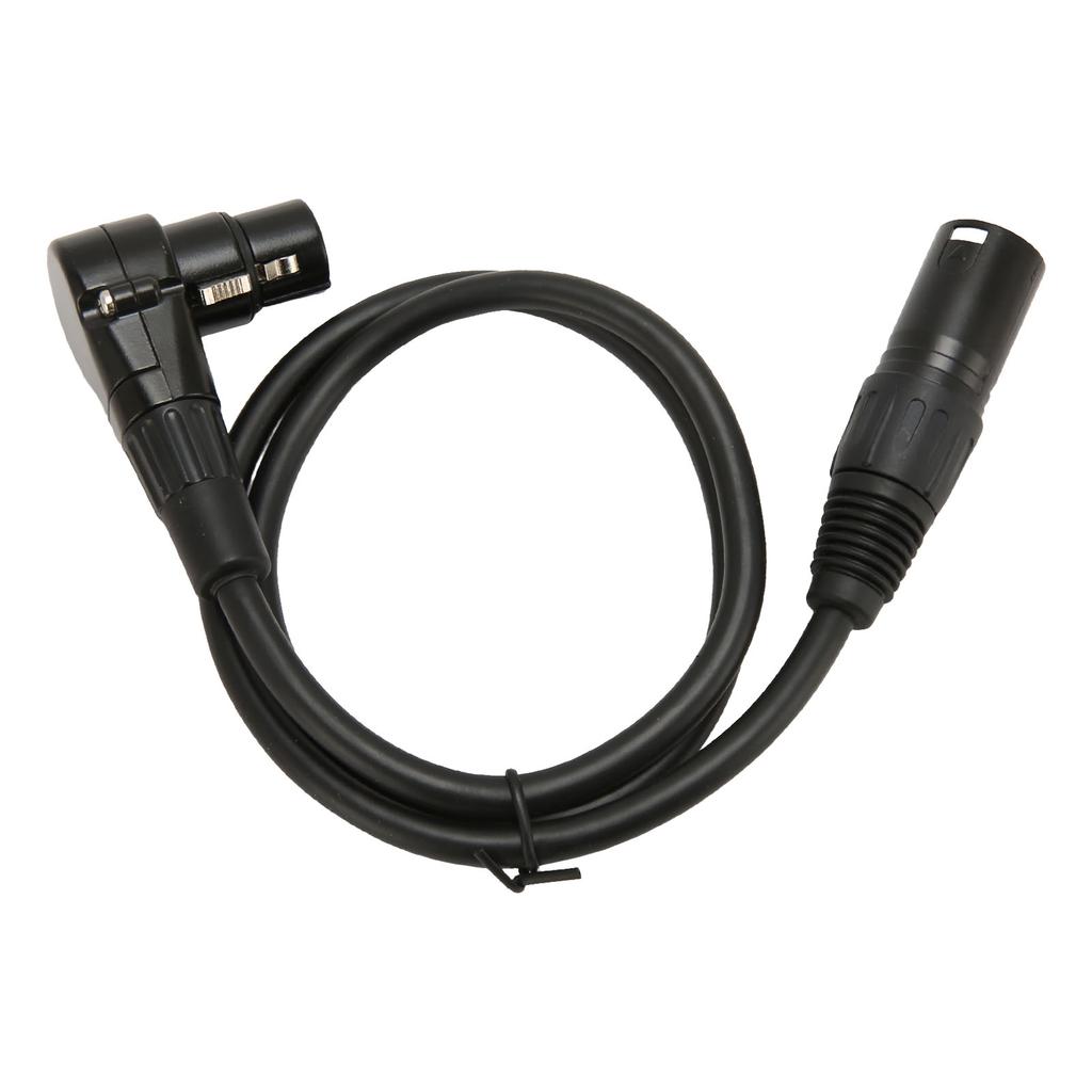 XLR Hane till XLR Rätvinklig Hona Mikrofonkabel 3-polig Silverpläterad OFC-ledare XLR