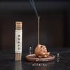 Lucky Purple Sand Mini Golden Toad Line Incense Burner, Indoor Insert Seat Zen Tea Table Desktop Aromatherapy Burner Ornament