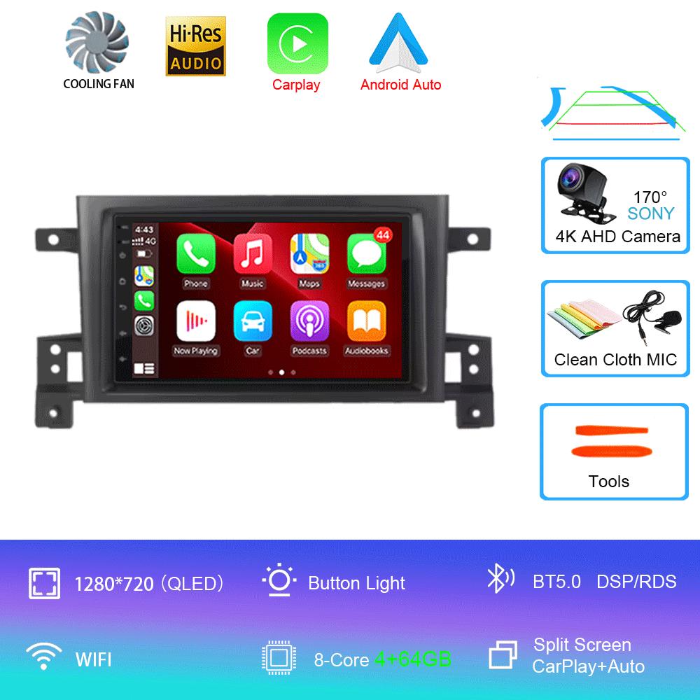 7inch Android 14 For Suzuki Grand Vitara 3 2005 - 2015 2 Din Car Radio Stereo Multimedia Video Player GPS Navigaion Carplay Auto