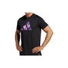 T Shirts Men's Black Crew Neck Moderate Straight Fit IB7919