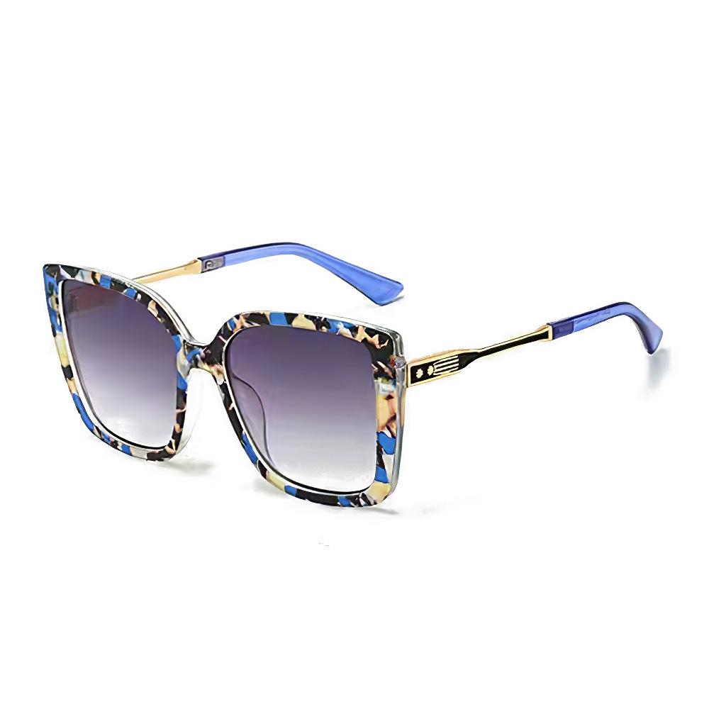 Fashionable Women Sunglasses Large Frame Gradient Color Glasses Exquisite Design for Women Stylish UV Protection Shades