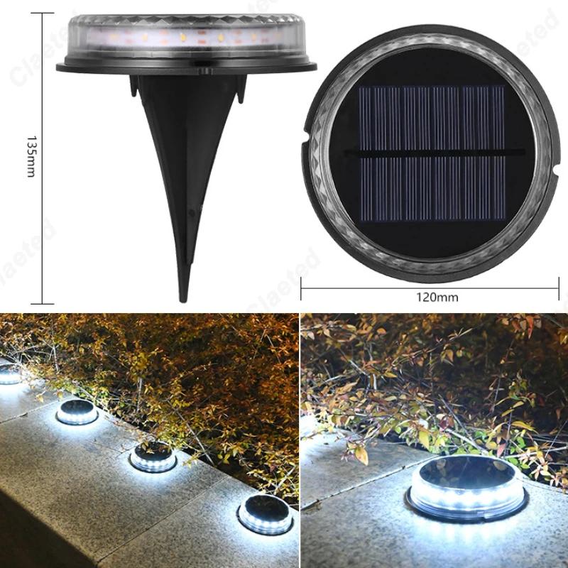 New LED Solar Underground Light Outdoor Waterproof Home Garden Lawn Plug in Atmosphere Decorative Light Fixture