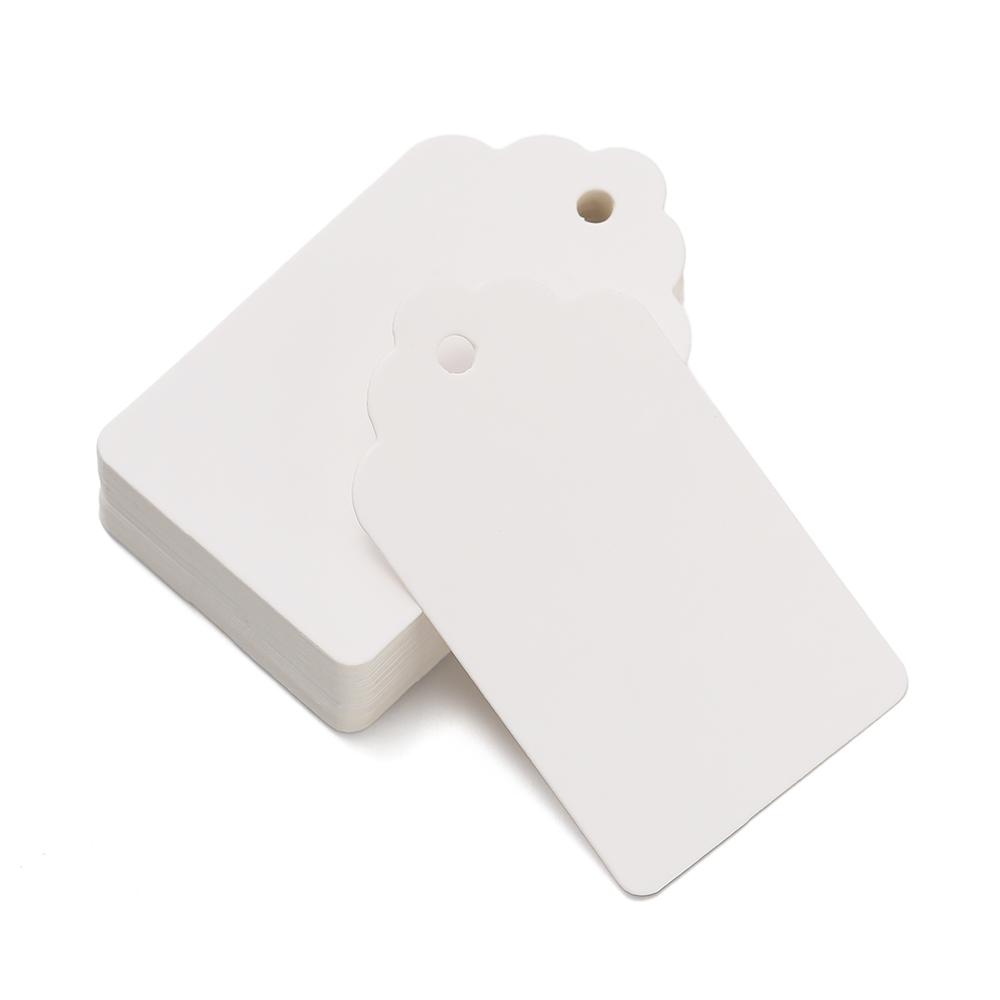 100pcs/Lots Kraft Paper Gift Tags Blank Tags Writable Hang Tags for Price Tags Gifts Jewelry Display Packaging