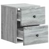 Wall Mounted Nightstand Grey Sonoma 34.5 x 33 x 40 cm