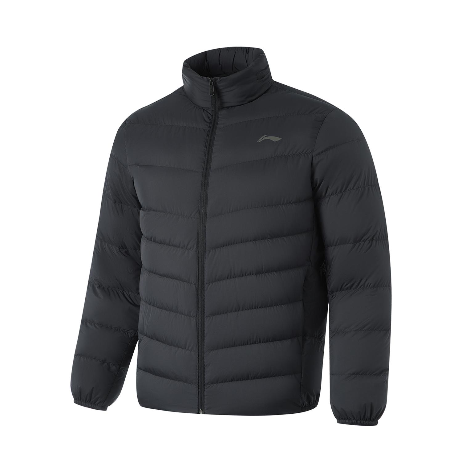 

LI-NING Men s 2024AW Fitness Series 700FP Duck Down Short Puffer Jacket Light Gray AYMU091-1 M
