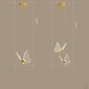 Acrylic Butterfly Chandelier Lamp LED Hanging Ceiling Light Lighting Fixtures Teahouse Living Room