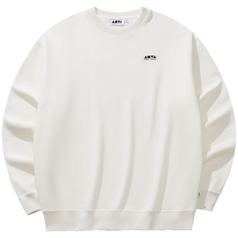 ANTA Fleece-Lined Loose Pullover Sweatshirt 180/XL