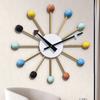 Color Ball Wall Clock Decorative Wall Watch Elegant Modern Large Clocks Nordic Luxury Aesthetic Living Room Watches Home Decor