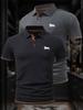 2pcs-Y416 Men's Polo Shirt - Business Quick-Dry Short-Sleeve Summer Lapel Color-Block Men's Work Shirts