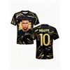 2025 Mbappe Fan Commemorative No. 10 Football Jersey Autumn Sports Dry Quickly Men's T-Shirt Children's Clothing Tee Y2k Woman