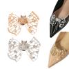 1Pc Shiny Hollow Rhinestone Bow Shoe Buckle Fashion Bowknot Shoes Decoration Shoe Clip Wedding Bride Shoes Accessories