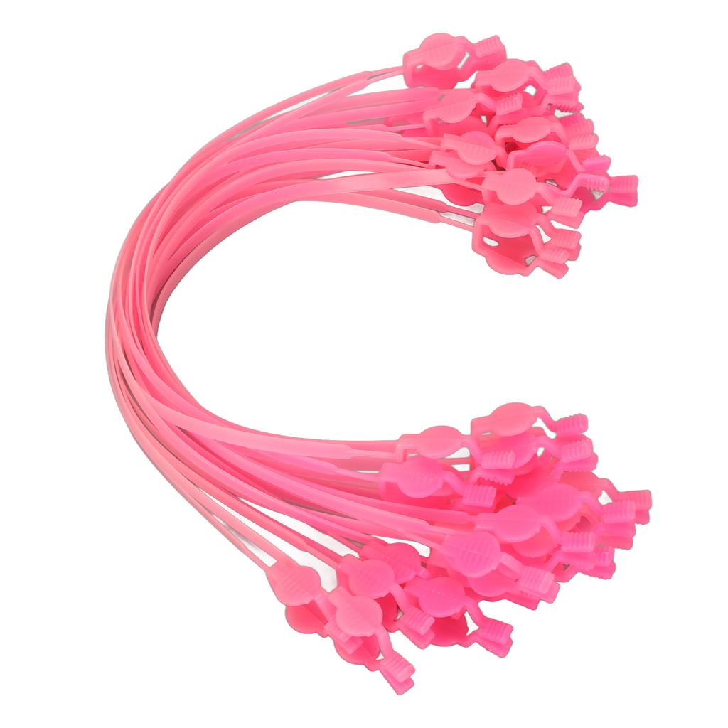 Dental Napkin Clip Safe Exquisite Stress Relieving Flexible Plastic Dental Bib Clip for Dentistry Pink