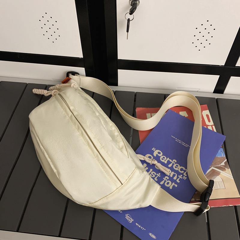 Breast bag men's casual large-capacity messenger bag trendy sports backpack women's light riding personalized trendy bag