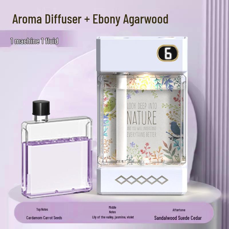 Ink Zither Smart Aroma Diffuser: Long-Lasting Fragrance & Toilet Odor Remover for Fresh Indoor Air