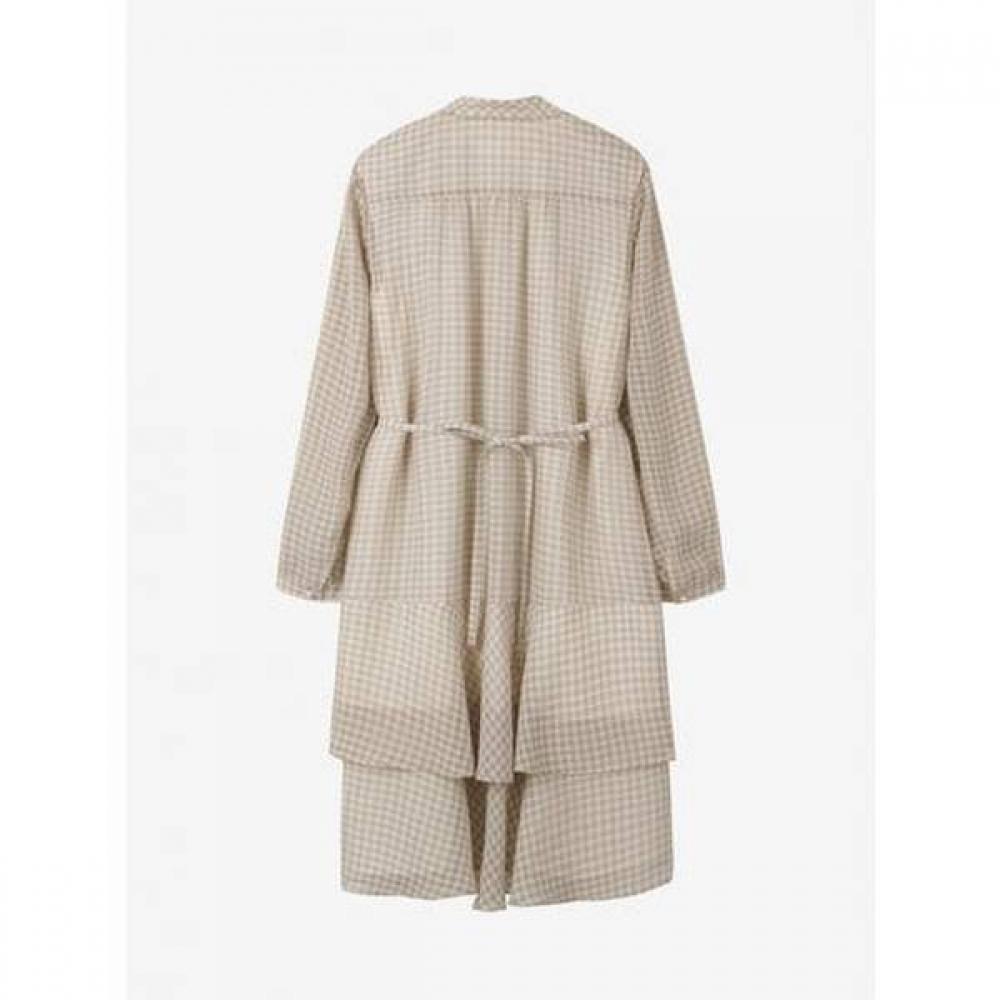 Cc Collect Check Pattern Chiffon Dress C261mse004