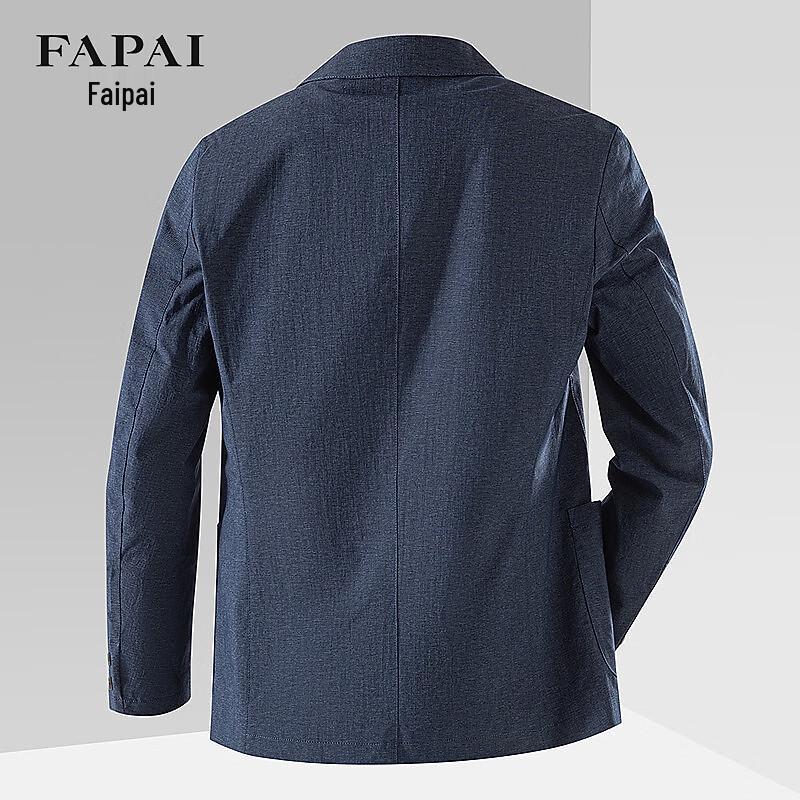 FAPAI Men's Cotton Blend Casual Blazer