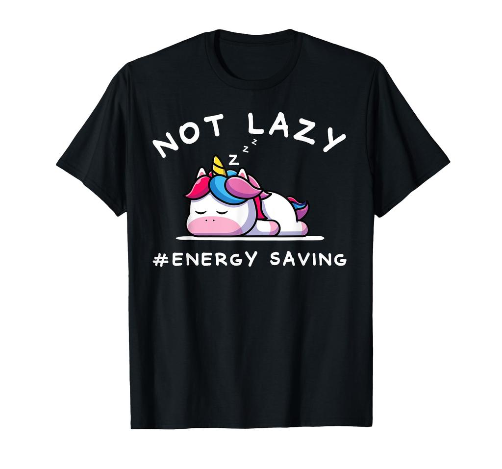 Not a long sleeper unicorn lazy, energy-saving, t-shirt
