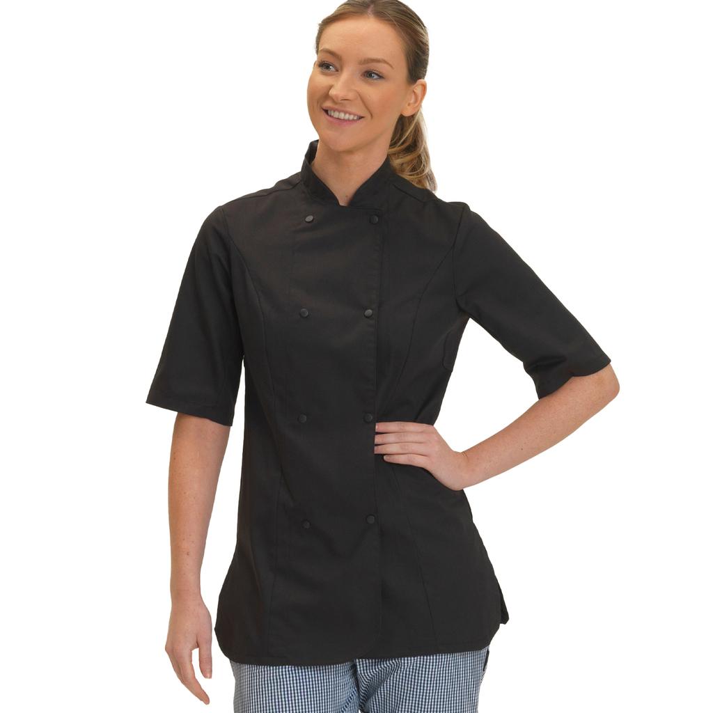 Dennys Womens/Ladies Premium Short-Sleeved Chef Jacket
