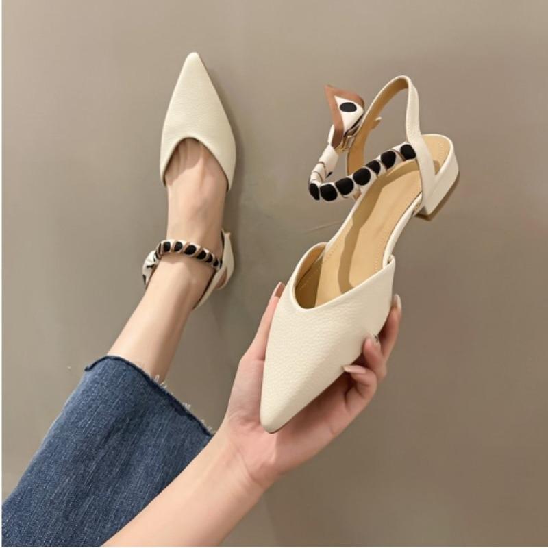 Fashion Wear Flat-soled Women's Summer New Style Ribbon Niche Pointed Dance Fashionable and Comfortable Outdoor Temperament Single Shoes