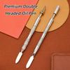 Portable Double Head Pen for Leather Edges Oiling Stainless Steel Craft Accessory for Artisanal and Hobbyists