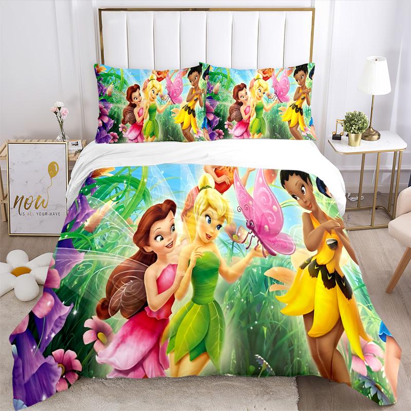 Fairy Friends Fantasy Garden Print 3Pcs Bedding Setduvet Cover With 2 Bedropillowcase Home Birthday Gift