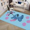 Office Rug Stitch, Flowers theme 3D Printed Anti-Slip Rug-Machine Washable for Living Room