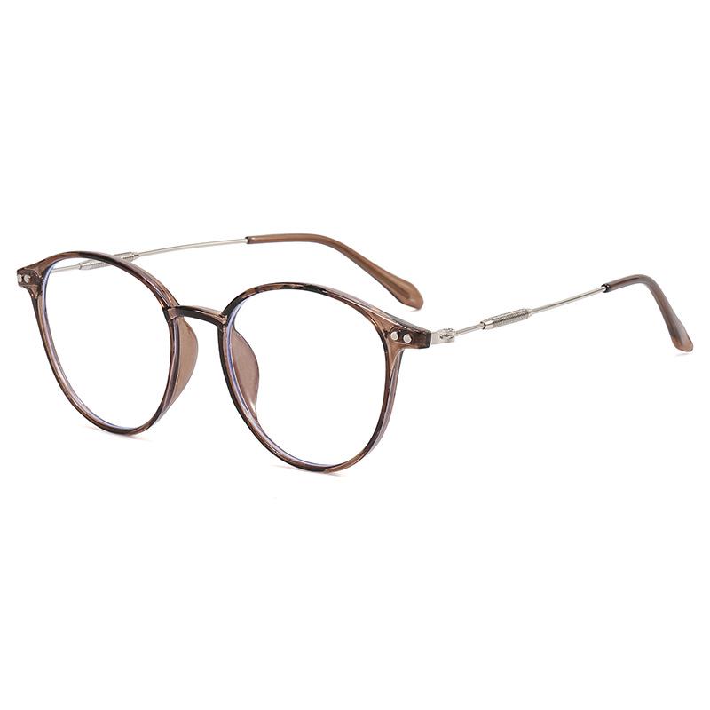 

Ultra-Light Tea-Colored PC Frame Prescription Glasses for Men & Women