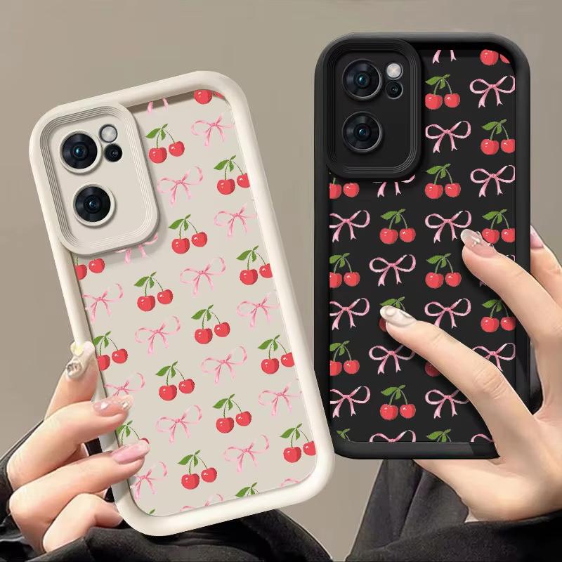 Cherry Fashine Phone Case For Samsung FE Plus Ultra S25 S24 S23 S22 S21 A54 A55 Soft Cover Coque Shockproof