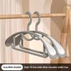 New 2/14pcs Household Non-slip Hanger, Thick And Wide Shoulder Plastic Drying Rack, Used To Hang Clothes Wholesalers