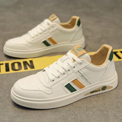 Fashion 2024 New Student Hot Selling Men Wear-resistant Sports Sneakers Mens Outdoor Leather Student Soft Flat Skateboarding Shoes Male